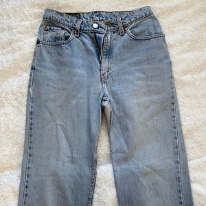 Light Wash Denim Levi Vintage 512 Straight Leg Jeans
